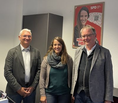 Gruppenfoto Bernd Schneider, Heike Heubach, Volkmar Thumser