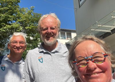 Bernd, Paul und Ines auf den Kulturtagen in Friedrichshafen