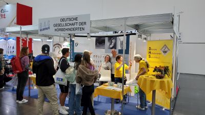 Ausstellungsstand der DG auf der Rehacare